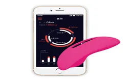 Aplicación de teléfono inteligente Vibrador de control remoto Invisible Wearable C String Bragas Huevo vibrante Juguete sexual anal para mujeres Recargable Y1915634766