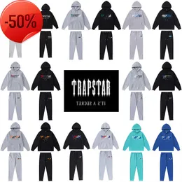 Multi-estilo Trapstar Treino Clássico Peito Carta Toalha Bordado Moletom Com Capuz e Calça Trapstars Londres Fatos de Treino Hoodies Tamanho da UE S--xl