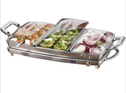 Rostfritt stål Elektricitet Buffé Chafing Dish Set01238155416