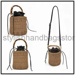 Schoudertassen Nieuwe Vine Weven Enkele Schoudertas Handheld Crossbody Gras Crossbody Damestassentylishhandbagsstore