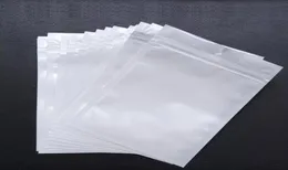 Clear White Pearl Plastic Poly OPP Packing Bags Zipper Zip Retail Packages smycken Mat PVC Plastpåse Många storlek tillgängliga2172129