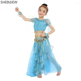 Palco desgaste 2024 dia das crianças desempenho traje trajes de dança oriental crianças barriga