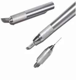 Penna per microblading per macchina per trucco permanente Penna manuale per sopracciglia Kit tatuaggio trucco 3 in 1 pz 6195388