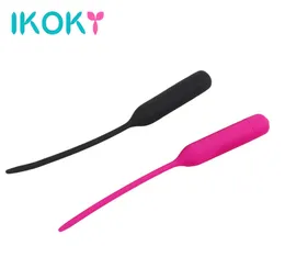 IKOKY 10 vibración de frecuencia Juguetes sexuales para hombres Tapón para pene Dilatadores uretrales Sonidos sexuales Catéteres 55 mm Silicona q1707184264521