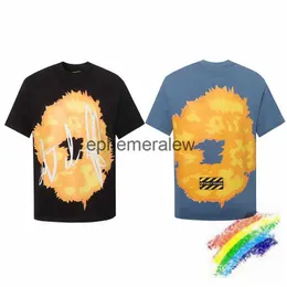 Men's T-Shirts DENIM TEARS Kapok T Shirt Men Women Top Quality Flame Printing Streetwear Casual T-shirt Teeephemeralew