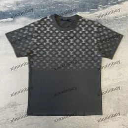 Xinxinbuy 2024 Männer Designer T-Shirt T-Shirt Farbverlauf Briefdruck 1854 Frauen Schwarz Weiß Grau Blau Rot XS-4XL
