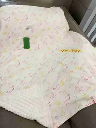 Nuova coperta per bambini Linea colorata stampa animalier neonato Fasciatoio Dimensioni 90 * 115 CM inverno designer infantile Trapunta lavorata a maglia Jan10