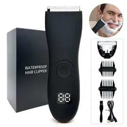 Aparador de cabelo para homens áreas íntimas zonas lugares depilador barbeador elétrico máquina de barbear para homem barba remoção de cabelo corte 240110