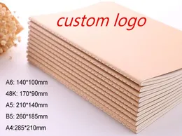 Custom logoblank Kraft paper notebook A4 A5 B5 Student Exercise book diary notes pocketbook school study supplies 30 sheets AU US3228398