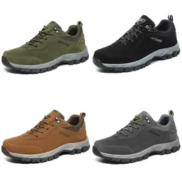 2024 Yürüyüş Ayakkabıları Erkek Kadın Siyah Yeşil Browm Gri Koyu Sarı Erkek Eğitmenler Açık Yürüyüş Spor Spor ayakkabıları