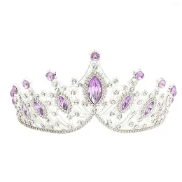 Headpieces Brud Rhinestone Crown Wedding Tiara Non-Slip slitstempent Lady Headbonad for Masquerade Ball Banquet Cosplay