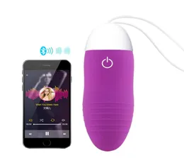 Android IOS Smart Phone App Vibrator Bluetooth Wireless Sex Toy Remote Control Mini lovely Jump Egg Sex Products Massager Kegel D17958630