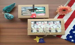 Scatola di carta Kraft marrone con scatola regalo per finestra cajas de carton Confezione di biscotti Scatola di macaron Scatole regalo di nozze 18125cm21156cm9622515