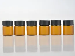 100 PiecesLot 2ML Frasco de perfume de vidro marrom para óleos essenciais vazio conteúdo cosmético Vuoti para amostra de cuidados pessoais Jar4324209