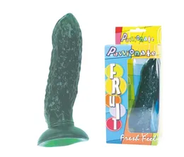 Baile Brand New Big Dildo di cetriolo verde morbido silicone pene enorme giocattoli del sesso femminileprodotti del sesso per le donne q17112436970895