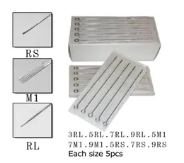 50 Stück sterile Einweg-Tattoonadeln in verschiedenen Größen: 3 5 7 9 RL 5 7 9 RS 5 7 9 M18133589