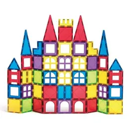 Magnetic Building Blocks Construction Sets Big Size Strong Magnet Tiles Children DIY Montessori Educational Toys for Kids Gift 240110