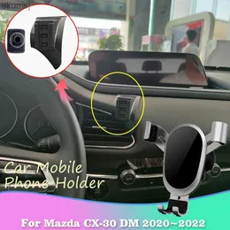 Suporte de montagem de telefone celular Suporte de telefone móvel para carro para Mazda CX-30 CX30 DM 2020 GPS Air Vent Clip Tray Stand Suporte Adesivo Acessórios YQ240110