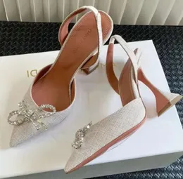 Letterg Amina Muaddi Sandals أعلى مصمم فاخر