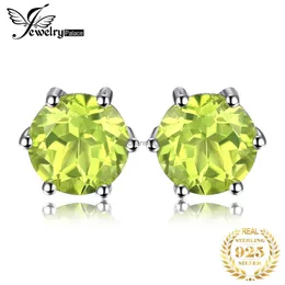 Ohrstecker JewelryPalace Echter Peridot Blauer Topas Amethyst Citrin Granat 925 Sterling Silber Ohrstecker für Frauen Bunter Edelstein YQ240110