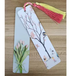 Bookmark Without Tassel Sublimation DIY White Blank Metal Bookmarks Message Cards Book Notes Paper Page Holder for Books School Of5360716