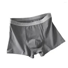 Mutande Uomo Cotone Comodo Intimo Morbido U Pouch Boxer Slip Tinta Unita Pantaloncini Traspiranti Vita Bassa Abbigliamento Casual per la Casa