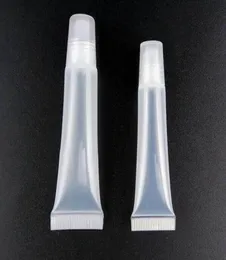 Contenitori vuoti per lucidalabbra 5ML 8ml 10ml 15ML Spremere tubi per lucidalabbra ricaricabili in plastica trasparente Trucco Tubi per lucidalabbra vuoti1943956