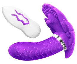 2018 USB cargado de silicona consoladores vibrantes duales bragas estimulación del clítoris control remoto vibradores del punto G juguetes sexuales para mujeres S14043613