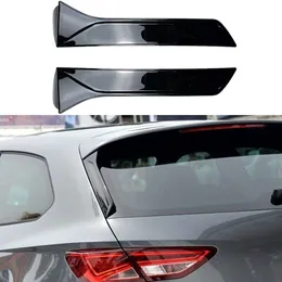 Novo 2 pçs janela do carro guarnição spoiler para seat leon 5f fr mk3 mk3.5 telhado traseiro asa borda lateral cauda aleta traseira spoiler vertical