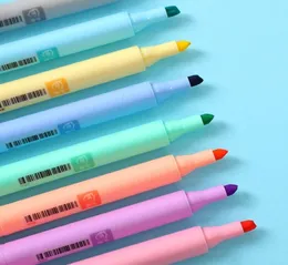 8pcsset Series Macaron Series Highlighter Color Modeling Fluorescent Pen Kawaii Marker Pen for Joural School Supplies2045739