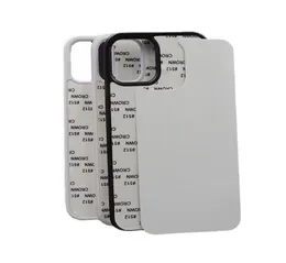 FAI DA TE In Bianco 2D Sublimazione TPU Custodie Per Cellulari PC Per iPhone 13 12 11 Pro Max SE X XR XS Con Inserti in alluminio Case6632768