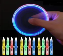 Adeeing LED Colourful Luminous Spinning Pen Rolling Pen Ball Spinning Point Learning Office Supplies Random Color r5717765208
