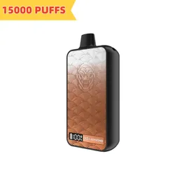 Jam King vape Puff bar 15000 затяжек 12 вкусов 24 мл Жидкость для электронных сигарет Одноразовая электронная сигарета Экран дисплея 2% 3% 5% Сетчатая катушка для вейпа Перезаряжаемый вейпер Аккумулятор 650 мАч