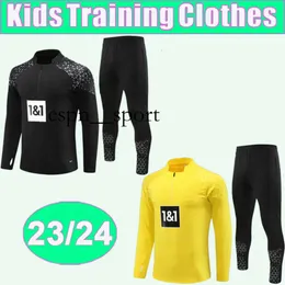 ESPNSport 23 24 Reus Bellingham Reyna Kids Training Wear Wear Suit Suit Sutcer Jerseys Haller Brandt Sule Adeyemi Malen Schulz Moukoko Football Shirtsユニフォーム