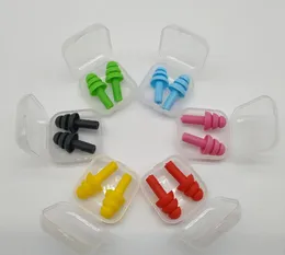 1000pairs Silicone Earplugs Swimmers Soft and Flexible Ear Plugs for travelling sleeping reduce noise Ear plug 8 colors1029715
