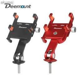 Supporti per telefoni cellulari Supporti Deemount Supporto per telefono cellulare per bicicletta Supporto per stelo in alluminio / plastica Staffa per supporto per smartphone MTB Accessori per bici da strada YQ240110