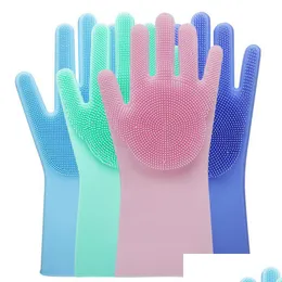 Otra barra de comedor de cocina 30 pares de guantes de lavado de platos de goma Sile Limpieza de fregadora ecológica para cocina de uso múltiple Baño DH4VQ