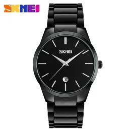 Skmei Mens Watches Top Brand Luxury 3Bar Froof Calendar Watch Men Men Sloy Straps Quartz Wristwatches Relogio Maschulino 9140306R
