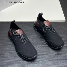 Berluti Sneakers Herrenschuhe Shadow Kint Leder Sneaker Bruti Grau Herren Sport Dieses Paar Socken hat ein bequemes Innenfutter Rj XE2Y