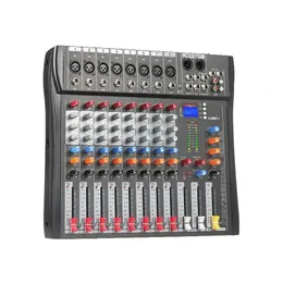 8 -kanałowy mikser audio Miksole Bluetooth Sound Board USB Reverb do Studio PC Studio DJ Monitorowanie Y240110