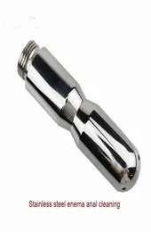 304 Stainless Steel Anal Enemator Shower Clean Vagina Cleaning Douche Pussy Clit Pump Cleaner Butt Plug Erotic Toys For Women5439712