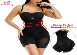 Loverbeauty Full Body Shaper Tummy Control Shapewearアンダーバストスリミングバットリフターコントロールパンティー後産後ボディガードルT200524250730