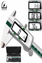 ZEAST Digital Stainless Steel Caliper 150mm 6 Inches InchMetricFractions Conversion 001mm Resolution LCD Display With Box T20064882105