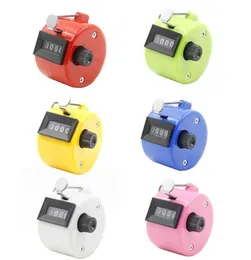 50pcs New 4 Digit Number Hand Held Manual Tally Counter Digital Golf Clicker Training Handy Count Counters1383540