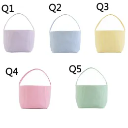 Spersonalizowany seercker w paski w paski świąteczny Świąteczny wielkanocny cukierki torba na prezent Easters Eggs Busket Outdoor Tote Bage Festival Decor Bj