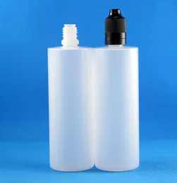 100 SetsLot 120ml Plastic Dropper Bottles Tamper Evident Child Double Proof Caps Long Thin Needle Tips e Vapor Cig Liquid 120 mL4881758