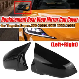 Novo para toyota gr supra a90 2020-2023 m estilo fibra de carbono/preto espelho retrovisor do carro capa protetora adesivos acessórios do carro