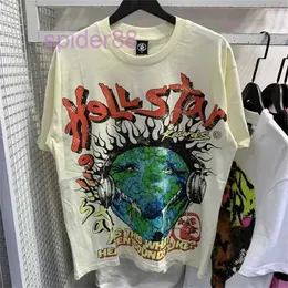 Men's T-shirts Hellstar Sleeve Tee Men Women High Quality Streetwear Hip Hop Fashion T Shirt Hell Star Short 066 78TJ