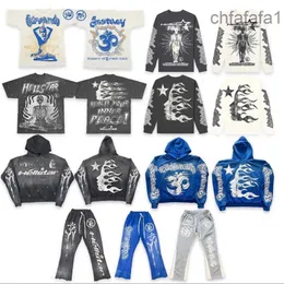 Mode Hommes De Luxe Designer Sweat À Capuche Pour Homme Pull À Capuche De Haute Qualité Hellstar Bleu Yoga Hoodios Impression À Manches Longues Rue Hip-hop Vêtements PP50 PP50