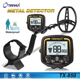 TX-850 금속 탐지기 지하 전문 깊이 2.5m 스캐너 검색 파인더 골드 탐지기 보물 헌터 Pinpointer 11inch 240109